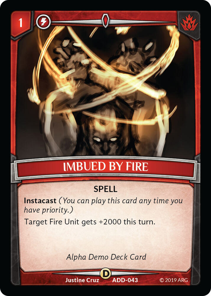 Imbued by Fire card image
