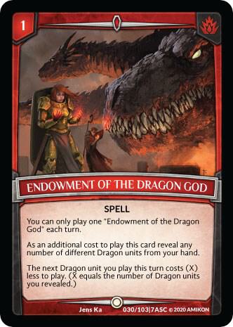 Endowment of the Dragon God card image
