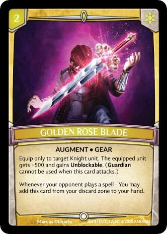 Golden Rose Blade card image