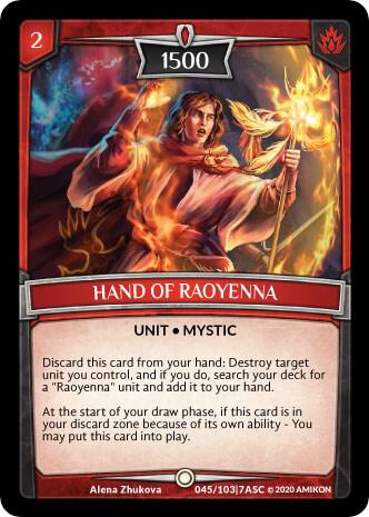 Hand of Raoyenna card image