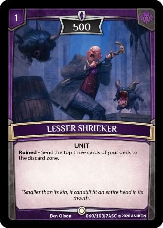 Lesser Shrieker card image