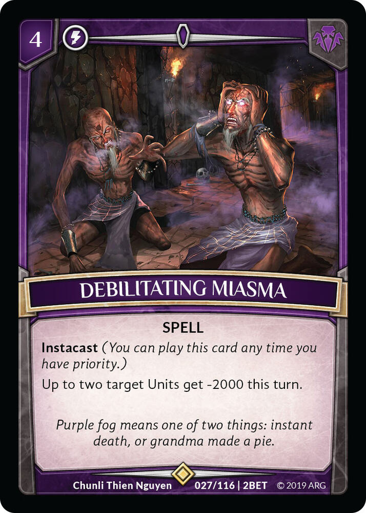Debilitating Miasma card image