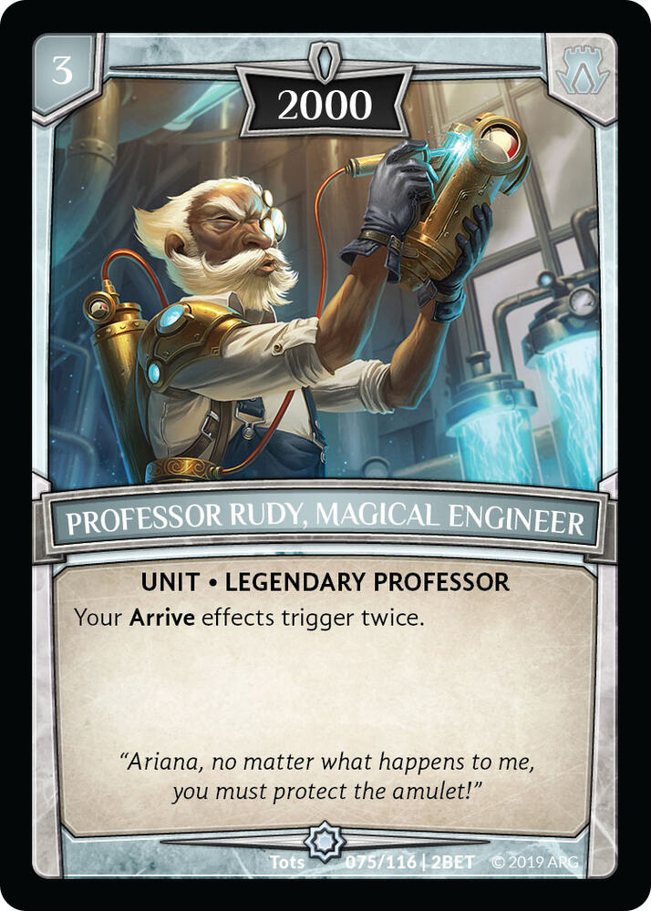 Professor Rudy, Magical Engineer card image