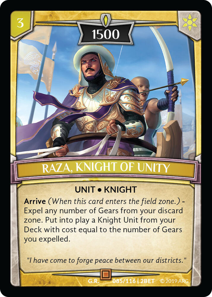 Raza, Knight of Unity card image