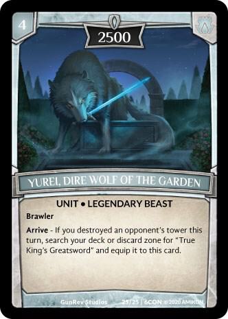 Yurei, Dire Wolf of the Garden card image