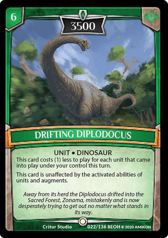 Drifting Diplodocus