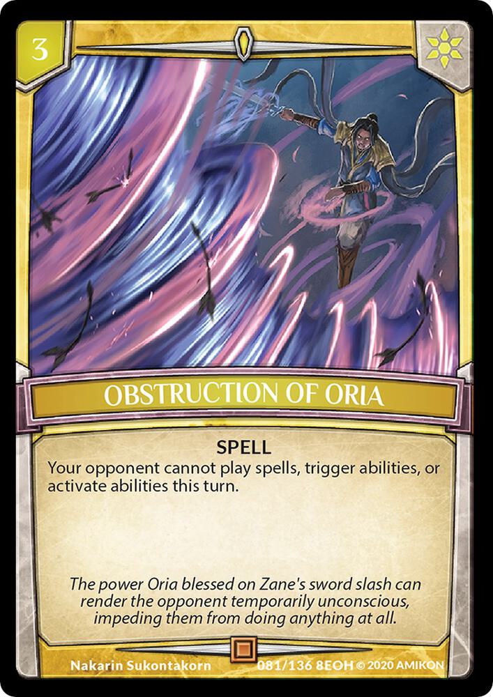 Obstruction of Oria card image
