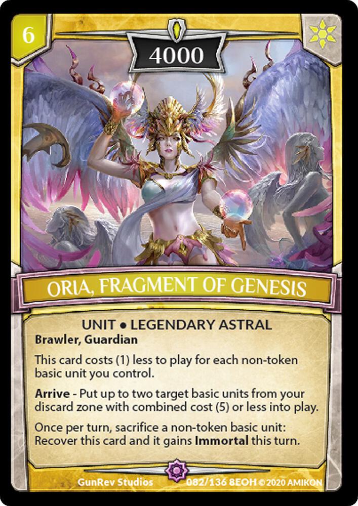 Oria, Fragment of Genesis card image