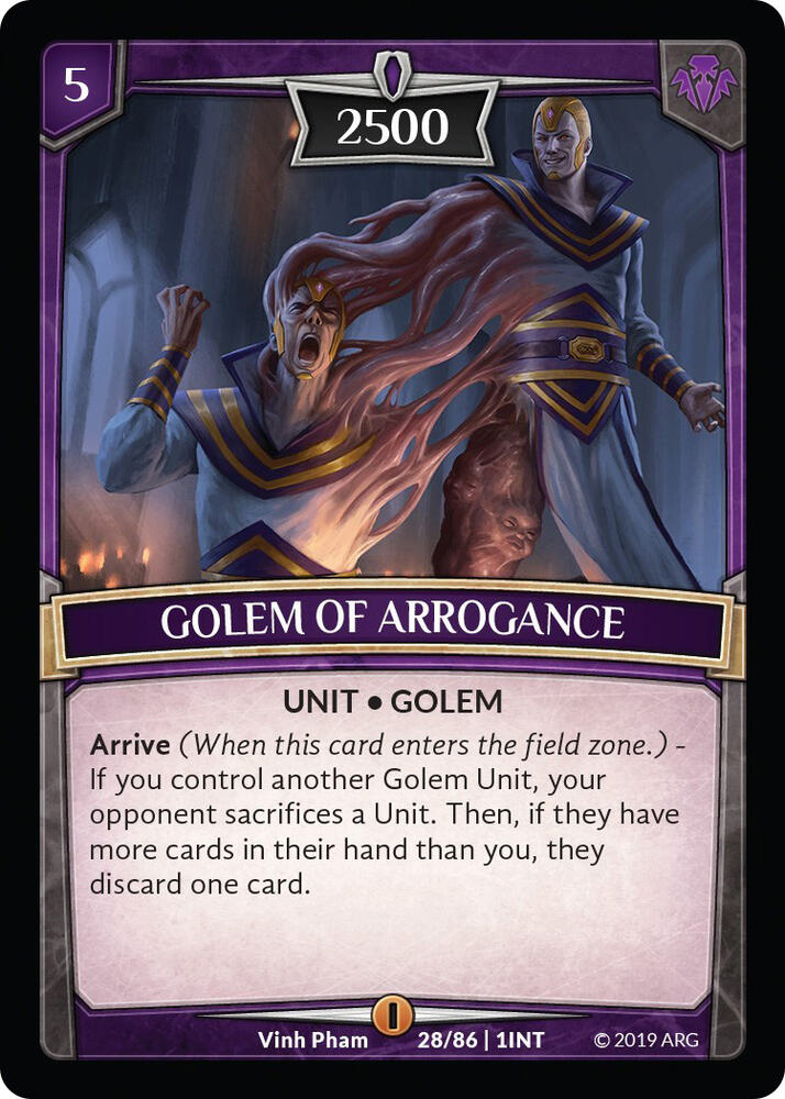 Golem of Arrogance card image