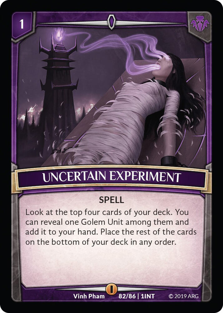 Uncertain Experiment card image