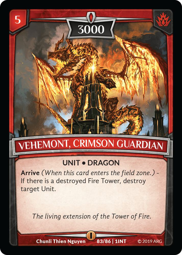 Vehemont, Crimson Guardian card image