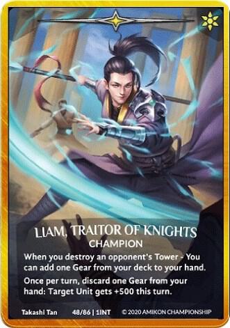Liam, Traitor of Knights