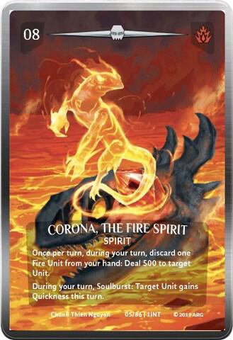 Corona, the Fire Spirit card image