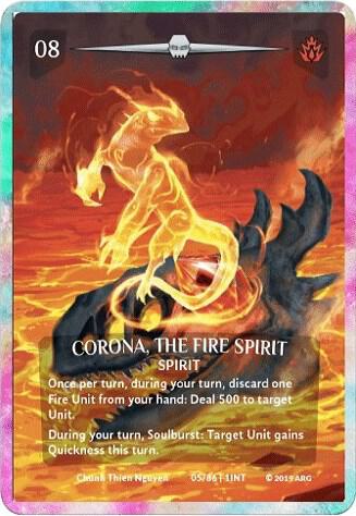 Corona, the Fire Spirit card image