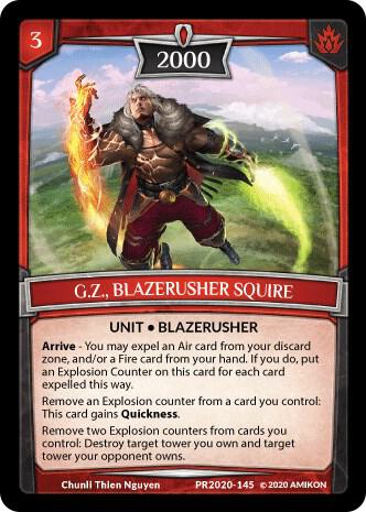 G.Z., Blazerusher Squire card image