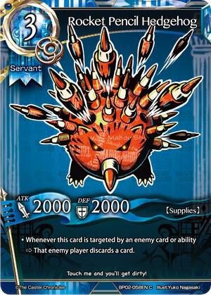 Rocket Pencil Hedgehog card image