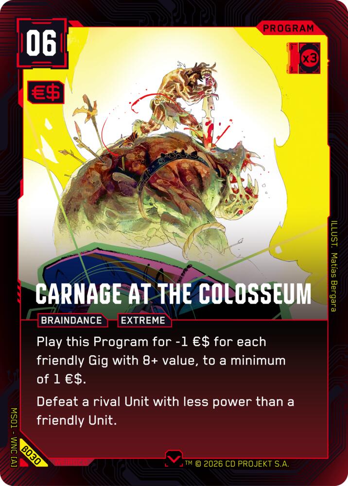 Carnage at the Colosseum card image