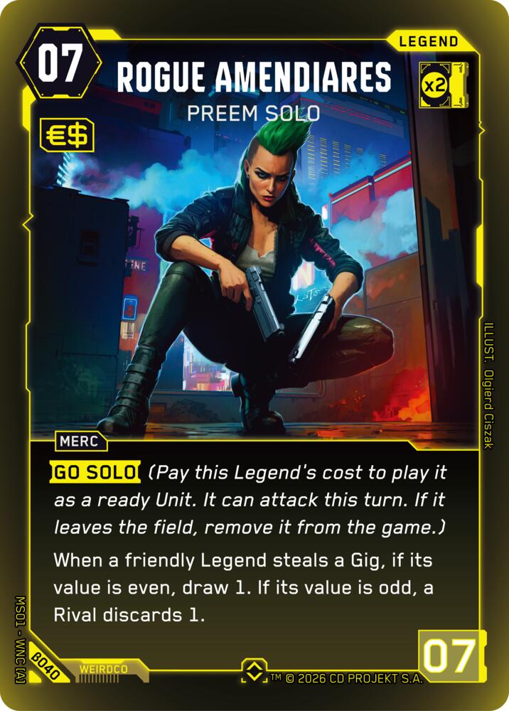 Rogue Amendiares - Preem Solo card image