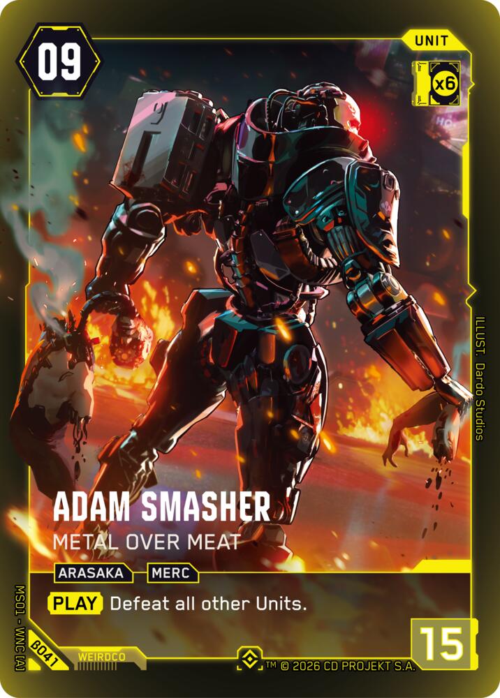 Adam Smasher - Metal Over Meat card image