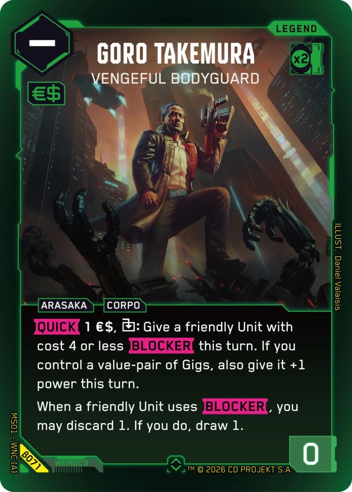 Goro Takemura - Vengeful Bodyguard