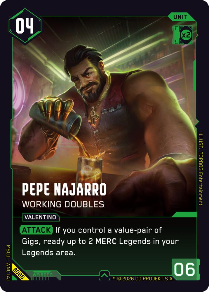 Pepe Najarro - Working Doubles card image