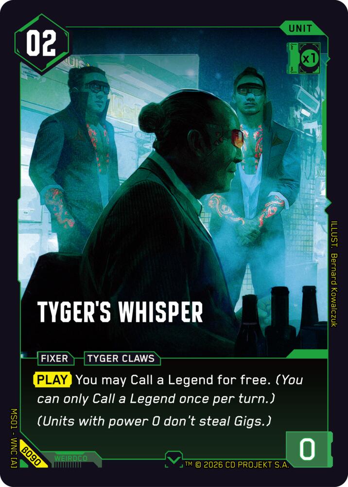 Tyger's Whisper card image