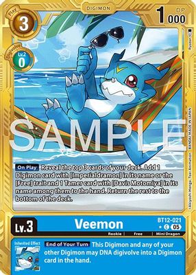 Veemon card image