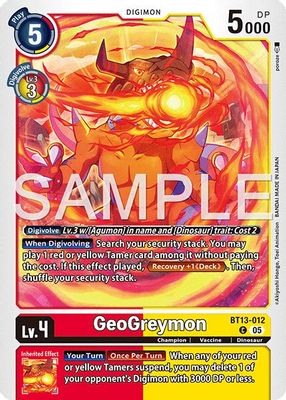 GeoGreymon card image