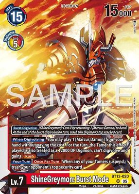 ShineGreymon: Burst Mode card image