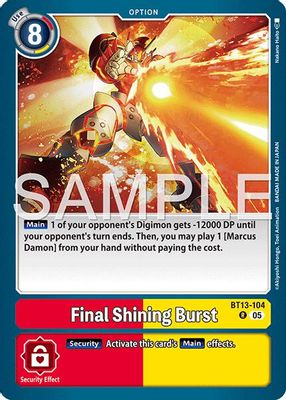 Final Shining Burst card image