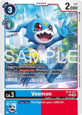 Veemon card image