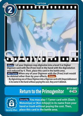 Return to the Primogenitor card image