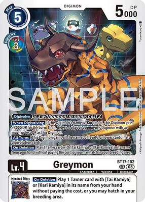 Greymon card image