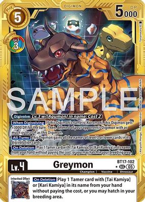 Greymon card image