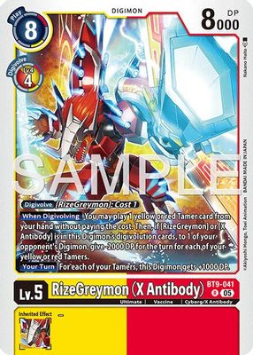 RizeGreymon (X Antibody) card image