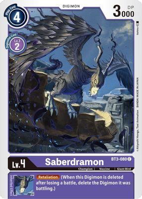 Saberdramon card image