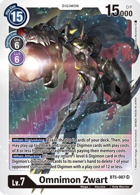 Omnimon Zwart card image