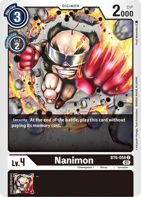 Nanimon card image