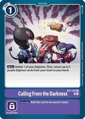 Calling From the Darkness card image