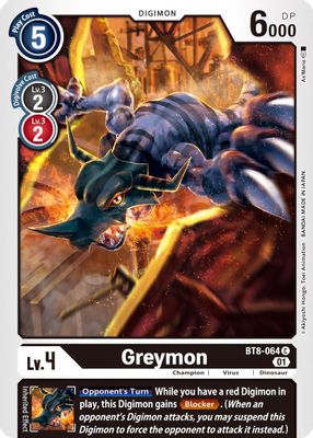 Greymon card image