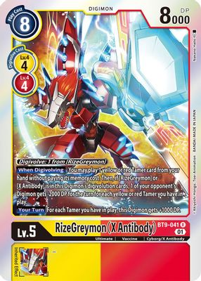 RizeGreymon (X Antibody) card image