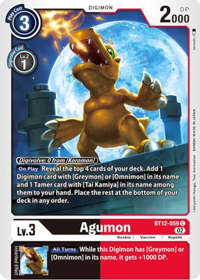 Agumon card image
