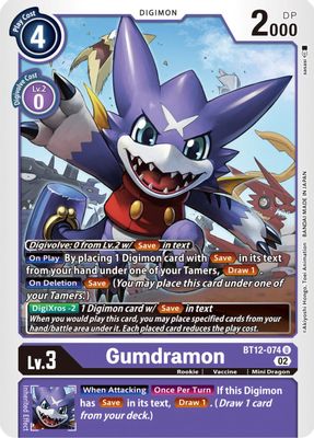 Gumdramon card image