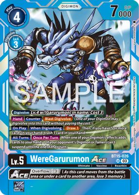 WereGarurumon ACE card image
