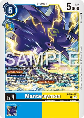 Mantaraymon card image