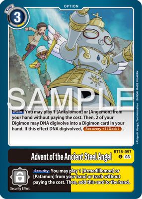 Advent of the Ancient Steel Angel card image