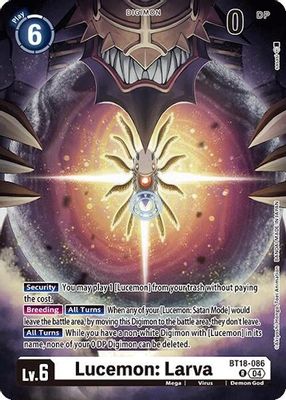 Lucemon: Larva card image
