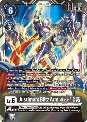 Justimon: Blitz Arm ACE card image
