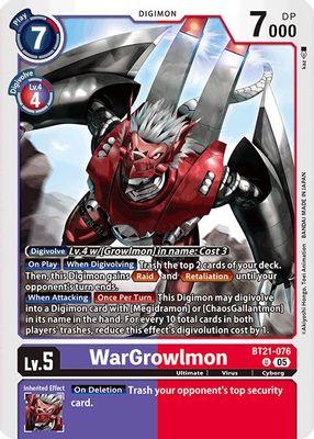 WarGrowlmon card image