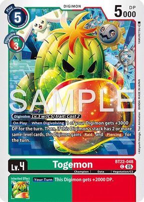 Togemon card image